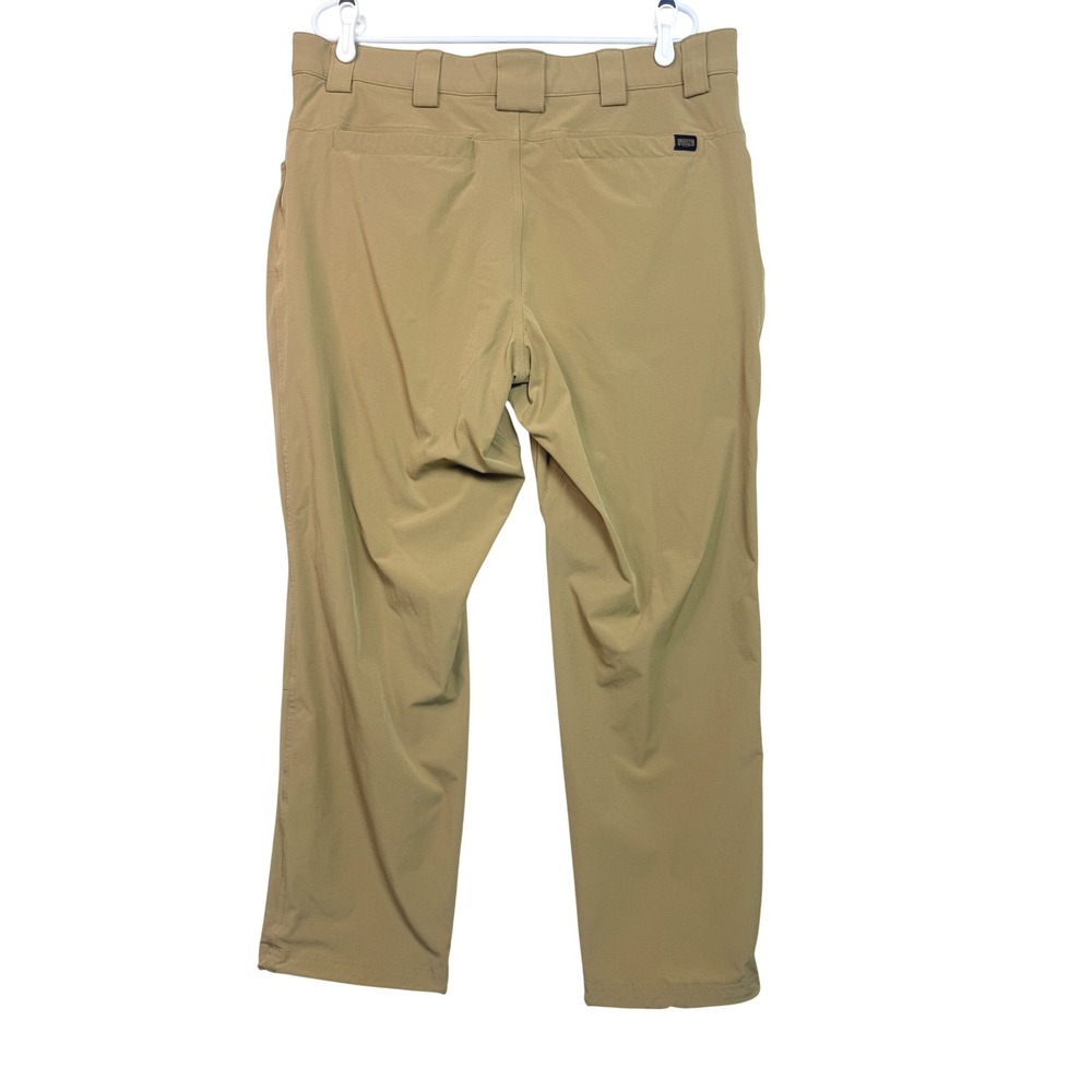 Duluth Trading Co Armachillo Cooling Pants Mens 40x32 Khaki Ripstop Hiking Work - Picture 2 of 13